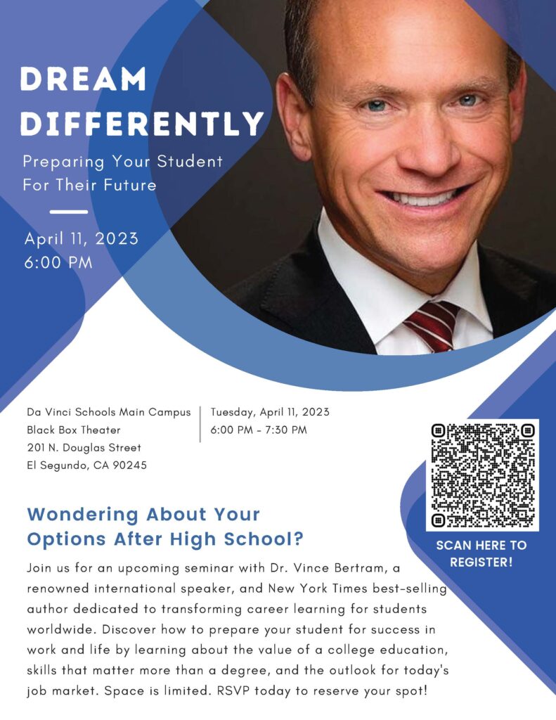 Preparing Your Student For Their Future with Dr. Vince Bertram April